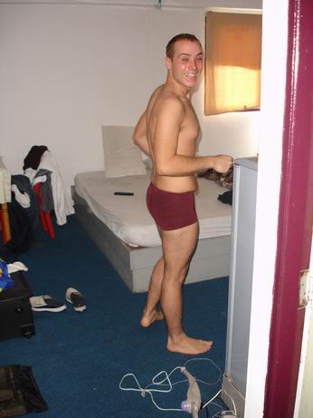 Dario naked in his room (Mr.Bean ll)